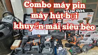 💥🔥 Combo máy pin Hukan KM rẻ thật,máy hút bụi siêu mạnh giá rẻ cho mọi nhà |Máy Xây Dựng Hồng Nhiên