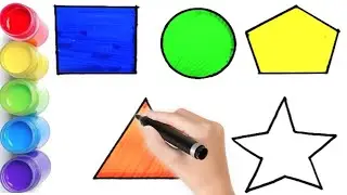 Draw shapes and fill colour/How to draw shapes /drawing shapes for beginners/2d shape name