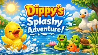 Dippy the Duck | A Fun Splashing Story for Kids 🦆🌈 | Magic Baby Rhymes | Kids Songs | Nursery Rhymes