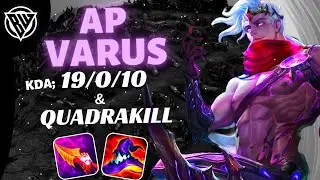 BROKEN AP VARUS IS COME BACK (19 KILL!!) | NO DEATH CHALLENGE | WILD RIFT | SEASON 9 | BUILD & RUNES