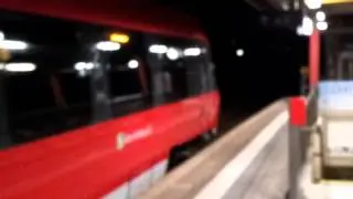 S-Bahn N&uuml;rnberg: Betriebsausfahrt eines ET 442 an der Station Lauf ( links Pegnitz )
