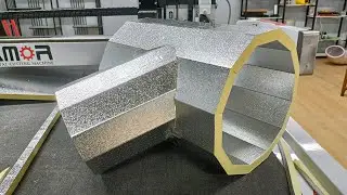 CNC machine for Pre-insulated Phenolic Foam Duct | Phenolic Duct with Branches