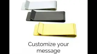 Personalized Wood & Steel Money Clips &ndash; Rustic & Modern Custom Engraved Gifts for Him #handmadegift