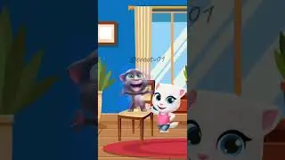 Tom fell off the chair 😅 #funny #tom #angela #shorts #cocotv