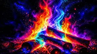 Magical Fireplace | Crackling Fire & Relaxing Background Sound | 4K OLED TV Screensaver
