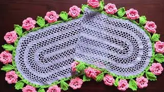 How To crochet An Easy Floral Table Runner | Part 1| Crochet Decoratives