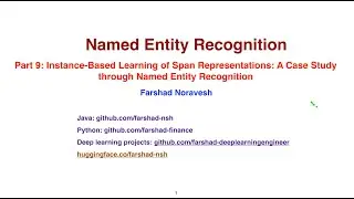 Part 9: instance-based learning of span representations: A case study through NER