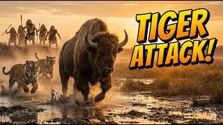 PREHISTORIC BATTLE: Primitive Humans vs Wild Tigers!