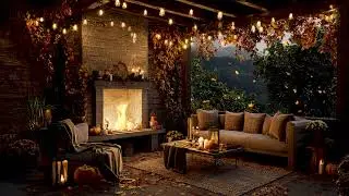 Relaxing Fireplace Jazz Music | Cozy Autumn Ambience for Reading, Study, or Sleep