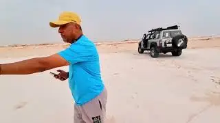 واجهتنا عاصفة أثناء أستكشاف سبخة الحمر في الربع الخالي