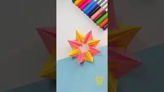 DIY Origami Infinity Star 🌟 | Fidget Toy paper craft ‪@ArasEasyArt‬ #toys #ytshorts #viral #diy