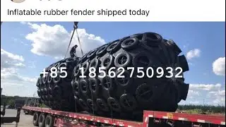 Inflatable rubber fender shipped today