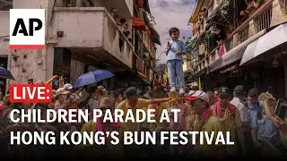 LIVE: Children parade in costumes at Hong Kong&rsquo;s colorful Bun Festival