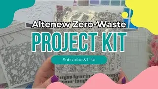 Card Making Tutorial Using the Altenew Zero-Waste Flowery Pattern Craft Your Life Project Kit