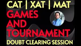 GAMES AND TOURNAMENTS | Mock Test Solutions | #cat2025  #xat2025 #logicalreasoning