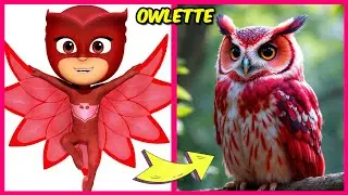 PJ Masks Characters as Pets🦉+ Guess The Voice Quiz 🔊 + Their Favorite Foods, Movies & More!