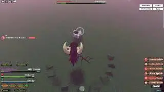 Fighting easter boss (Roblox Slayers unleashed..)