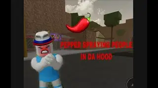 Pepper Spraying People In Da Hood! (roblox)