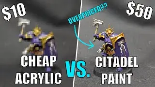 Is Citadel Paint OVERPRICED??? Comparing a Cheap Paintjob to a Citadel Paintjob
