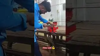 ITI fitter student practical 🦾meke fitting job 💥#itifitter #iti #shorts #ytshorts #fitterpractical