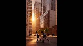 Urban Exterior Scene Sundown IVo #3danimation #render #interiordesign #architecture #archviz