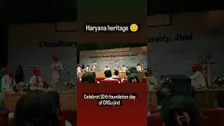 #crsu faundetion day #haryana heritage
