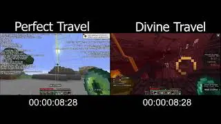Perfect Travel and Divine Travel Comparison (Ninjabrain's 