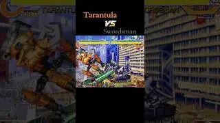 Tarantula vs. Swordsman! ⚔️ #gaming #vs #cyberbots #fightinggames #shorts #short #robot #capcom #fyp