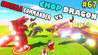 CHOP UNDEFEATED DRAGON vs RED GODZILLA HAMID-T SHINCHAN in Animal Revolt Battle Simulator | PART 67