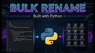 Bulk rename files automatically using Python.