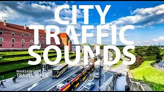 City Traffic Sounds - Old Town View, 4K 60fps, City View - Travel Walk Tour