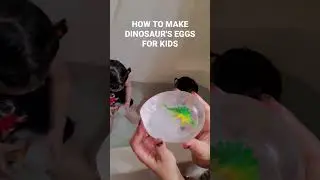 How to make dinosaur eggs/fun activities for kids #shorts