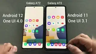 Samsung Galaxy A72 Android 11 против 12 (OneUI 3.1 против 4.0) | Тест скорости