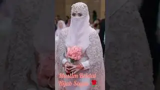 Muslim Bridal Hijab Styles 🌹❤️💚#bridalhijab#shorts