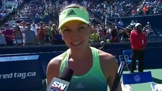 Simona Halep Thanks Romanian Fans In Toronto