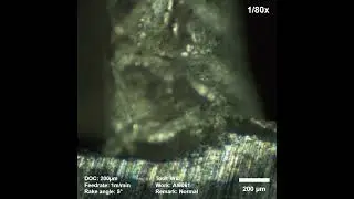 Orthogonal Cutting of Aluminum Alloy(DOC: 200&micro;m, Feedrate: 1m/min, Rake angle: 5&deg;)