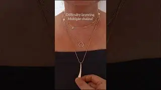 chain hack - how to layer multiple necklace creative idea/Smart idea