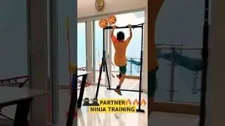 PARTNER NINJA TRAINING 🌟 AGILITY CIRCUIT 💫 NEXT LEVEL #shorts #speedandagility #exercise #ninja