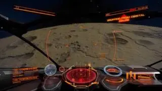 Elite Dangerous, seamless landing on a planet