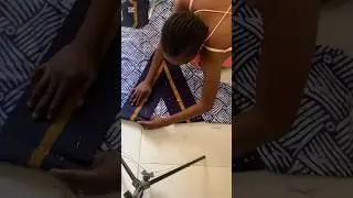 How to make trendy kaftan with v-neck aso oke. #sewing #dressmaking