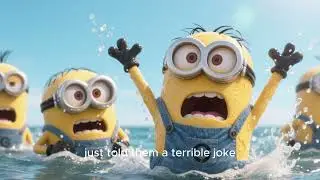 Minions at the Beach(story) ---- Kids laugh and learn videos