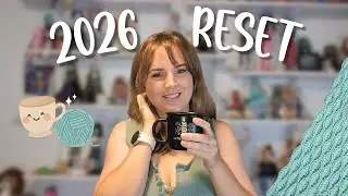 2026 Crafting Reset - Organising My Desk, Crochet With Me