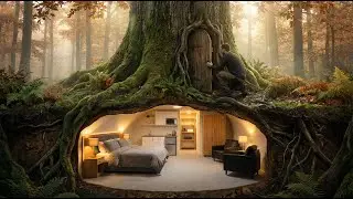 Building a Hidden Shelter in the Forest (ASMR)&ndash; This Man Built a Modern Home  by Himself