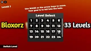 BLOXORZ All 33 Levels Walkthrough (Roblox)
