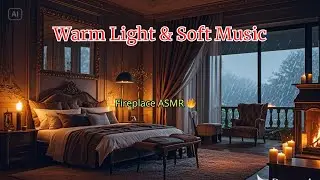 Cozy Fireplace Ambience 🔥 Soft Piano & Fire ASMR for Deep Sleep, Focus & Relaxation