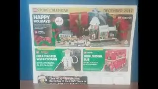 Lego store calendar December 2017 overview