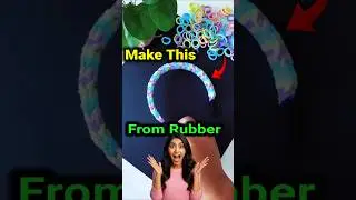 how to make hair band from rubber | rubber se hair band kaise banaye | easy rubber band making #diy
