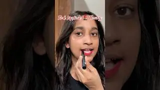 Testing Red Lipstick Theory on bare face                   #redlipstick  #Makeup  #redlips