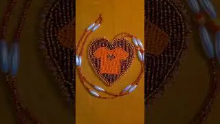 ✨️🧡 #everychildmatters #beadedheart #orangeshirtday
