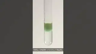 FeSO4 + 2 NaOH &rarr; Fe(OH)2&darr; + Na2SO4